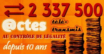 Télétransmission des actes au contrôle de légalité - Infographie