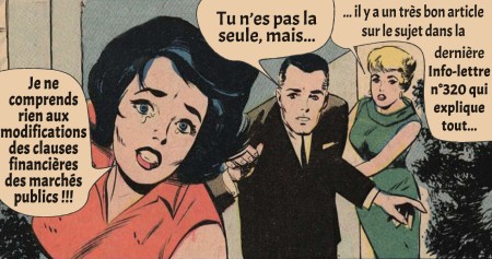 Modification des clauses financières des marchés publics