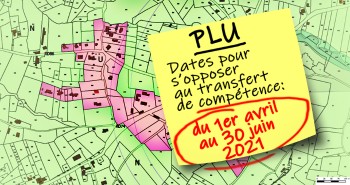 PLU Repport du délai d'opposition au transfert des compétence