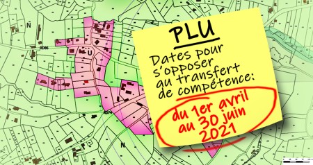 PLU Repport du délai d'opposition au transfert des compétence